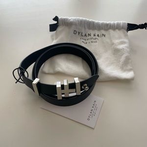 Dylan Kain Black/Silver Brooklyn Belt